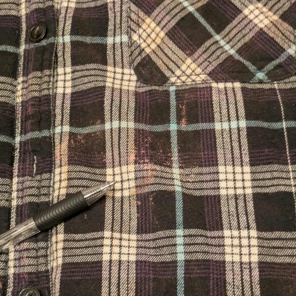 Boston Traders  Mens Large Hooded Fleece Lined Plaid Shirt Jacket Pullover - Picture 4 of 8